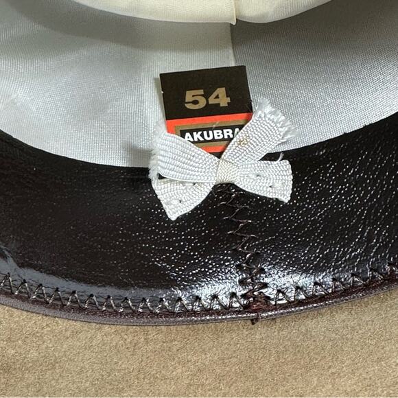 Akubra Australia Cattleman Hat SZ 54 cm Small Pure Fur Felt Western Southwestern - Picture 4 of 15